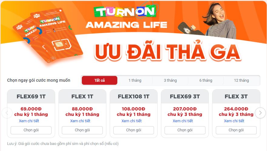 Lựa chọn gói sim di động FPT